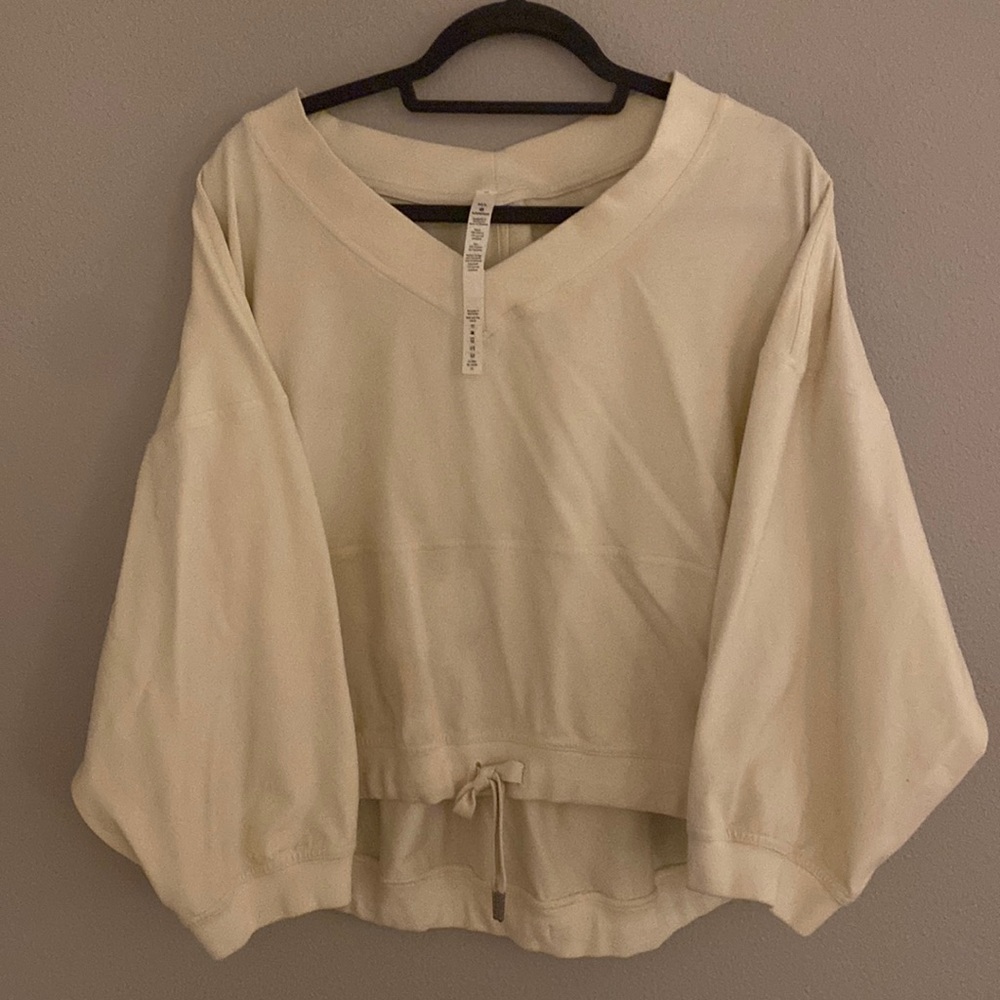 lululemon athletica Off-the-Shoulder Cream Sweater